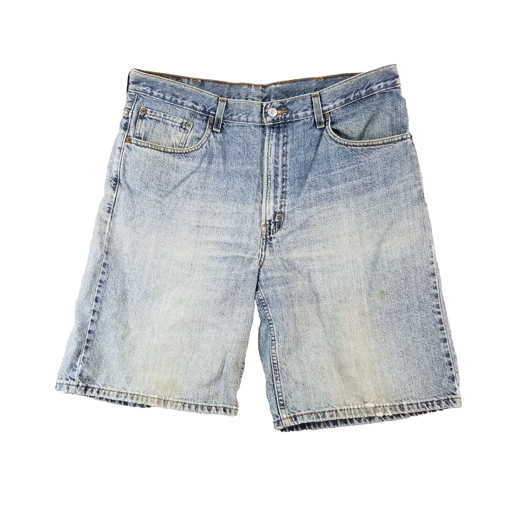 Levi's 550‎ shorts men's 38x11 relaxed fit blue denim cotton retro